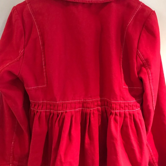 Red lightweight midi jacket - Picture 3 of 3